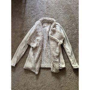 Plaid Sherpa Cardigan